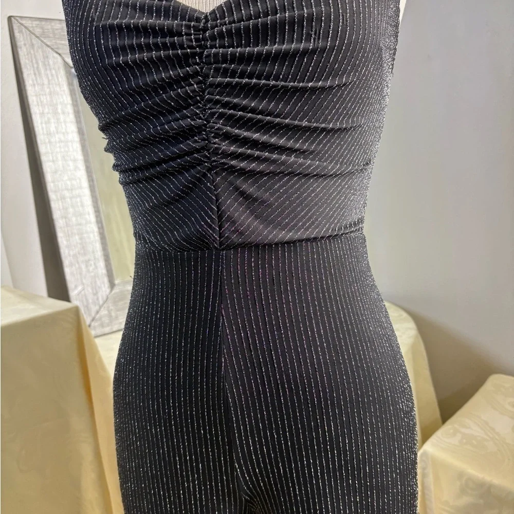 Love Squared Black Jumpsuit with Tapered Legs